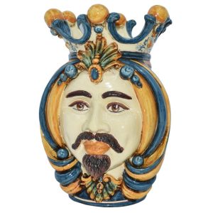 Testa h 38 blu/arancio maschio bianco