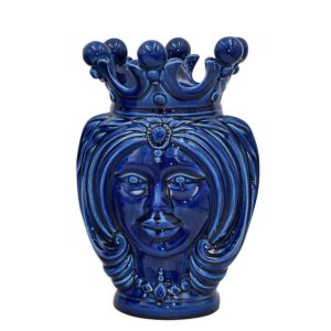 Testa h 25 turbante blu intenso femmina