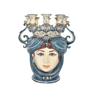 Testa a candeliere h 40 mono blu femmina