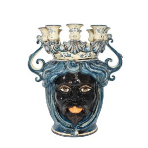 Testa a candeliere h 40 mono blu maschio moro