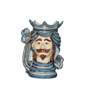 Testa h 15 limoni mono blu maschio bianco - Bomboniera