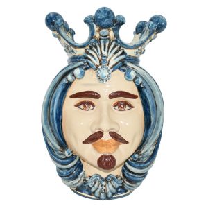 Testa h 38 mono blu maschio bianco