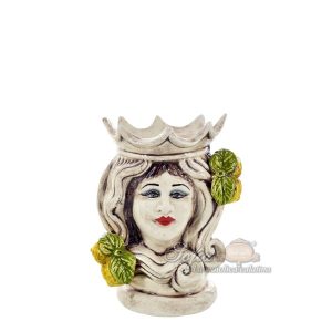 Testa h 15 limoni gialli madreperla colorato femmina - Bomboniera