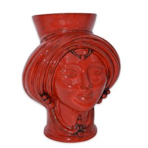 Testa h 30 corona liscia rosso fuoco c/invecchiamento femmina (selenio)