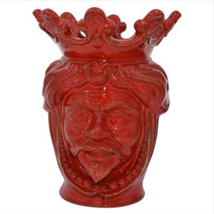 Testa h 40 c/perline rosso fuoco maschio (selenio)