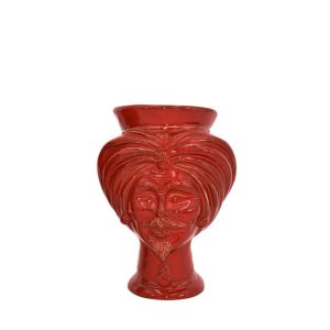 Testa h 16 corona liscia tuareg rosso fuoco maschio (crist.) - Bomboniera