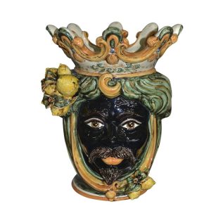 Testa h 40 limoni verde/arancio maschio moro