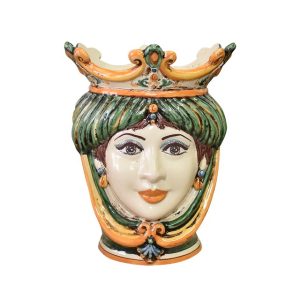 Testa h 25 liscia verde/arancio femmina
