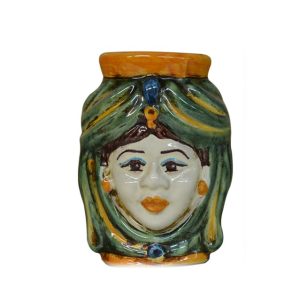 Testa h 10 verde/arancio femmina - Bomboniera