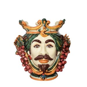 Testa h 25 uva verde/arancio maschio bianco