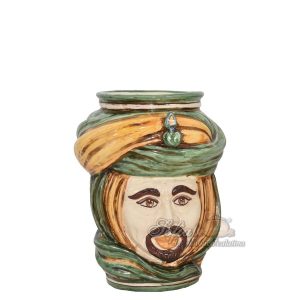 Testa h 20 tuareg corona liscia verde/arancio maschio bianco