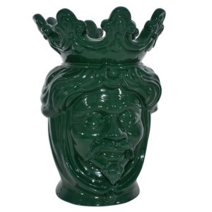 Testa h 40 liscia verde antico maschio