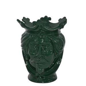 Testa h 25 liscia verde antico maschio