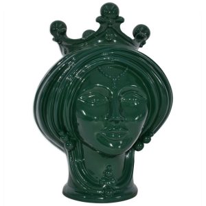 Testa h 30 verde antico s/espressione femmina