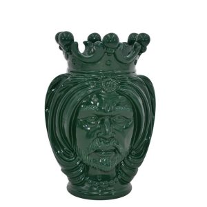 Testa h 25 turbante verde antico maschio