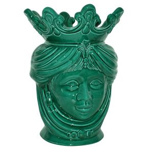 Testa h 40 liscia verde smeraldo femmina