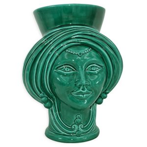 Testa h 30 corona liscia verde smeraldo femmina
