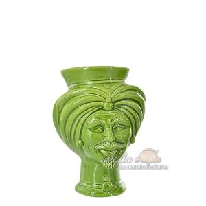 Testa h 16 corona liscia tuareg verde foglia maschio - Bomboniera