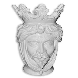 Testa h 40 liscia white line maschio