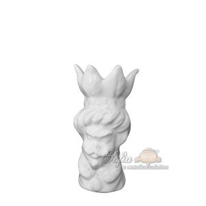 Testa h 10 c/piume white line maschio