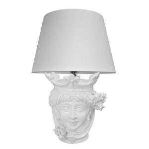 Lume a testa h 25 melograni white line femmina (h55 c/paralume Ø35)