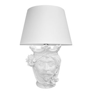 Lume a testa h 25 melograni white line maschio (h55 c/paralume Ø35)