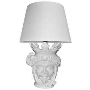 Lume a testa h 40 limoni white line maschio (h70 c/paralume Ø45)