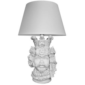 Lume a Testa h 50 c/turbante white line maschio (h85 c/paralume Ø50)