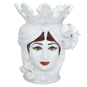 Testa h 40 melograni white line c/espressione femmina