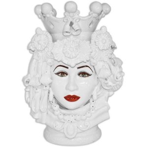 Testa h 50 c/turbante white line femmina c/espressione