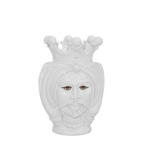 Testa h 25 turbante white line c/espressione no labbra maschio