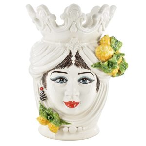 Testa h 40 c/espressione c/labbra white & lemon femmina (CLP500)