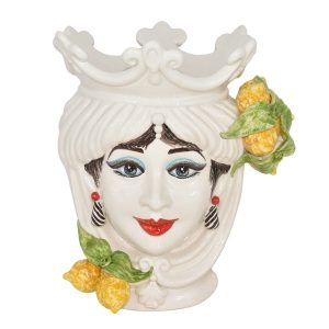 Testa h 25 limoni white & lemon c/espressione femmina (CLP500)