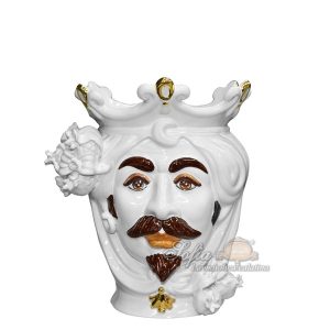 Testa h 25 melograni white/gold maschio c/espressione