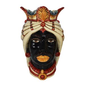 Testa h 40 afro rosso/avorio maschio moro