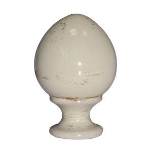 Uovo c/piede h 15 avorio