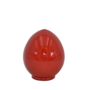 Uovo h 15 liscio rosso fuoco