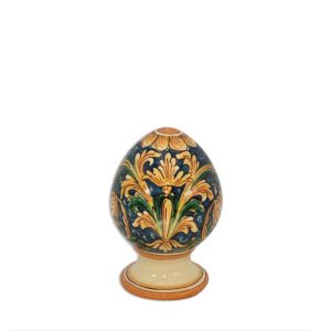 Uovo c/piede h 15 ornato calatino