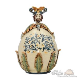 Uovo a personaggio maschio h 25 plastico sofia tricolore