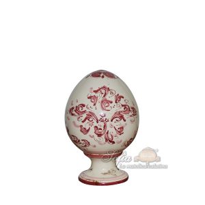Uovo c/piede h 10 s. d'arte mono bordeaux