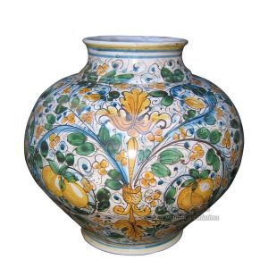 Vaso palla h 35 antiche riproduzioni di caltagirone