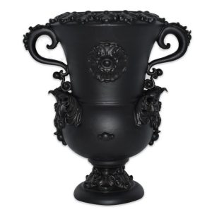 Vaso aquila h 35 plastico sofia black line opaco