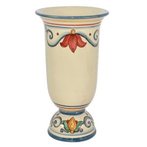 Vaso calice h 30 decoro sicily