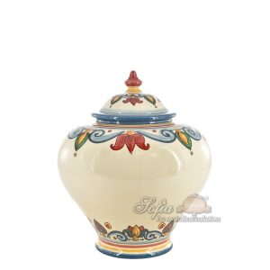 Potiche h 35 decoro sicly