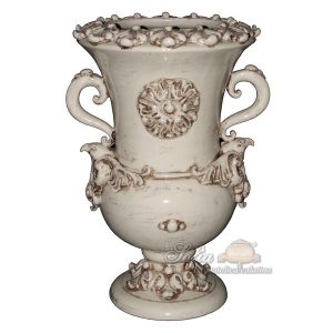 Vaso aquila h 50 plastico sofia avorio