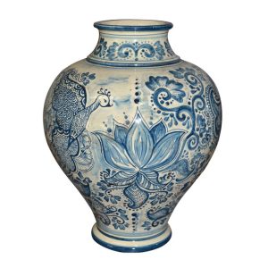 Vaso boccia h 35 masha mono blu