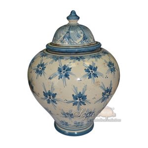 Potiche h 35 linea stars mono blu