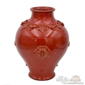 Vaso boccia h 35 plastico sofia rosso fuoco (selenio)