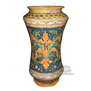 Vaso albarello h 35 ornato calatino