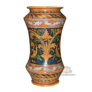 Vaso albarello h 35 ornato calatino